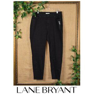 Lane Bryant Black High Rise Skinny Stretch Jeans - size 18